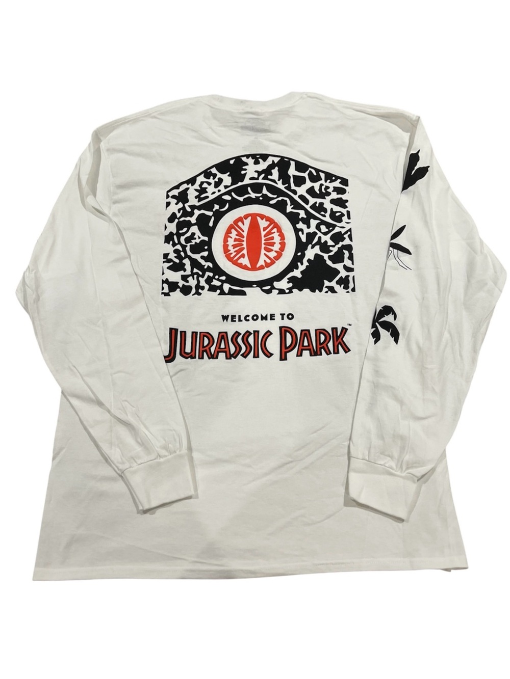 Universal Studios Jurassic Park White Long-Sleeve Graphic Tee